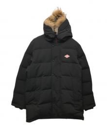DANTON（ダントン）の古着「FAKE FAR HOODED DOWN JACKET」｜ブラック