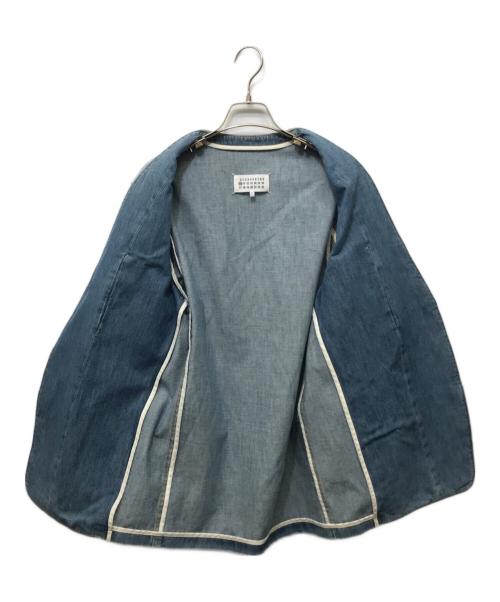 Maison Margiela（メゾンマルジェラ）Maison Margiela (メゾンマルジェラ) ノーカラーデニムジャケット インディゴ サイズ:４６の古着・服飾アイテム