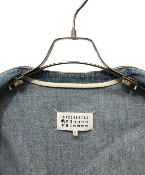 Maison Margiela（メゾンマルジェラ）Maison Margiela (メゾンマルジェラ) ノーカラーデニムジャケット インディゴ サイズ:４６の古着・服飾アイテム