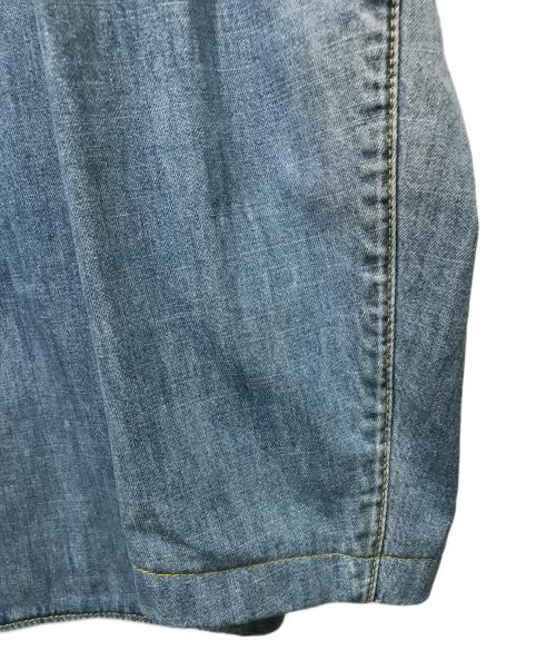 Maison Margiela（メゾンマルジェラ）Maison Margiela (メゾンマルジェラ) ノーカラーデニムジャケット インディゴ サイズ:４６の古着・服飾アイテム