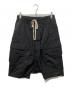 RICK OWENS（リックオウエンス）の古着「サルエルカーゴパンツ」｜ブラック
