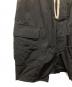 中古・古着 RICK OWENS (リックオウエンス) サルエルカーゴパンツ ブラック サイズ:48：30000円