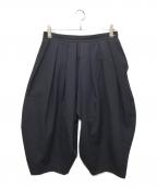 COMME des GARCONS COMME des GARCONSコムデギャルソン コムデギャルソン）の古着「タックサルエルパンツ」｜ネイビー