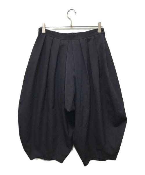 COMME des GARCONS COMME des GARCONS（コムデギャルソン コムデギャルソン）COMME des GARCONS COMME des GARCONS (コムデギャルソン コムデギャルソン) タックサルエルパンツ ネイビー サイズ:Mの古着・服飾アイテム