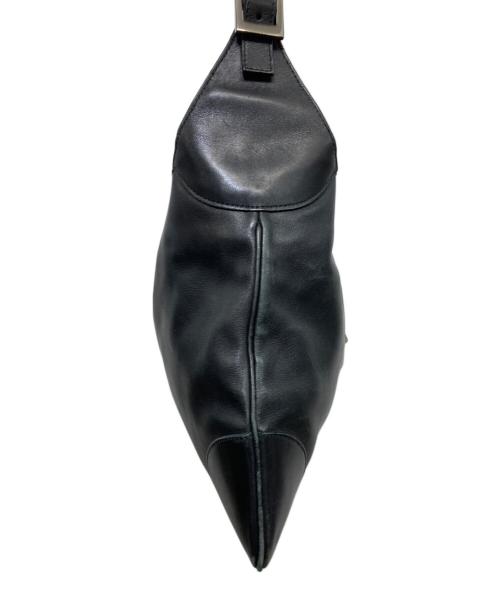 GUCCI（グッチ）GUCCI (グッチ) ジャッキー レザーワンショルダーバッグ ブラックの古着・服飾アイテム