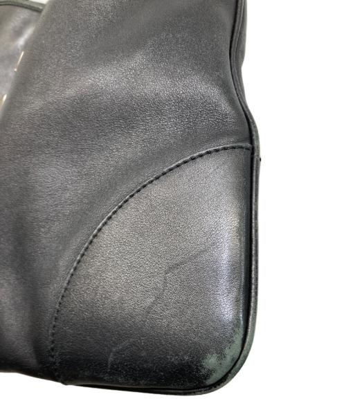 GUCCI（グッチ）GUCCI (グッチ) ジャッキー レザーワンショルダーバッグ ブラックの古着・服飾アイテム