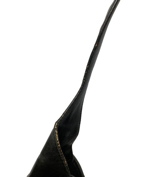 GUCCI（グッチ）GUCCI (グッチ) ジャッキー レザーワンショルダーバッグ ブラックの古着・服飾アイテム