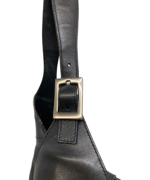 GUCCI（グッチ）GUCCI (グッチ) ジャッキー レザーワンショルダーバッグ ブラックの古着・服飾アイテム
