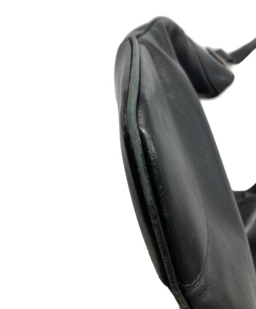 GUCCI（グッチ）GUCCI (グッチ) ジャッキー レザーワンショルダーバッグ ブラックの古着・服飾アイテム