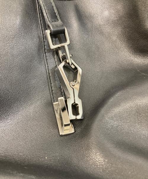 GUCCI（グッチ）GUCCI (グッチ) ジャッキー レザーワンショルダーバッグ ブラックの古着・服飾アイテム