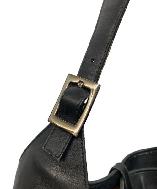 GUCCI（グッチ）GUCCI (グッチ) ジャッキー レザーワンショルダーバッグ ブラックの古着・服飾アイテム