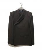 JOHN LAWRENCE SULLIVANジョン ローレンス サリバン）の古着「MOHAIR WOOL FLY FLONT DOUBLEBREASTED JACKET」｜ブラウン