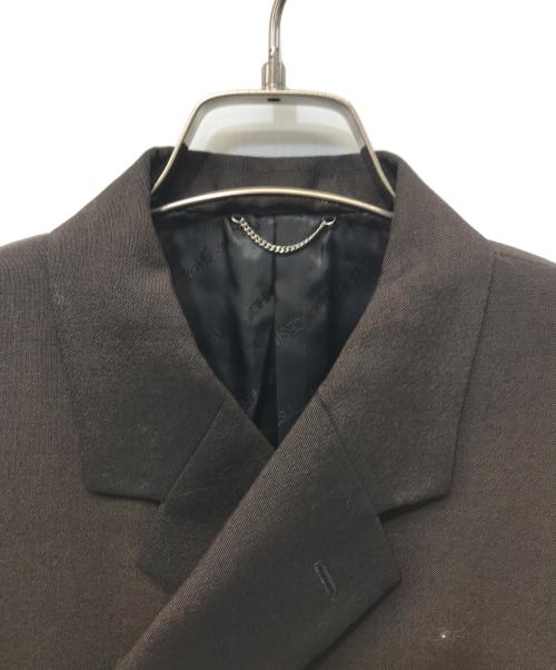 JOHN LAWRENCE SULLIVAN（ジョン ローレンス サリバン）JOHN LAWRENCE SULLIVAN (ジョン ローレンス サリバン) MOHAIR WOOL FLY FLONT DOUBLEBREASTED JACKET ブラウン サイズ:SIZE 44の古着・服飾アイテム