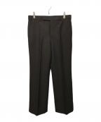 JOHN LAWRENCE SULLIVANジョン ローレンス サリバン）の古着「MOHAIR WOOL STRAIGHT TROUSERS」｜ブラウン