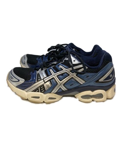 asics（アシックス）asics (アシックス) GEL-NIMBUS 9 ブルー×シルバー サイズ:27.5cmの古着・服飾アイテム