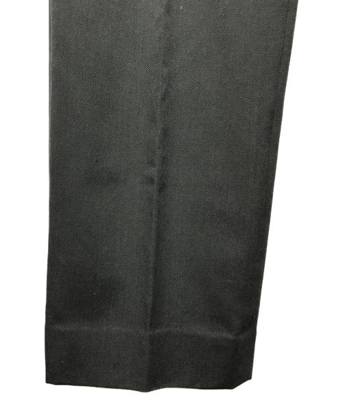 AURALEE（オーラリー）AURALEE (オーラリー) WOOL KIDMOHAIR GABARDINE WIDE SLACKS ダークグリーン サイズ:3の古着・服飾アイテム