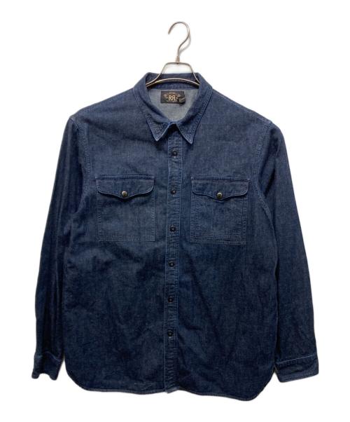 RRL（ダブルアールエル）RRL (ダブルアールエル) デニムシャツ インディゴ サイズ:XLの古着・服飾アイテム