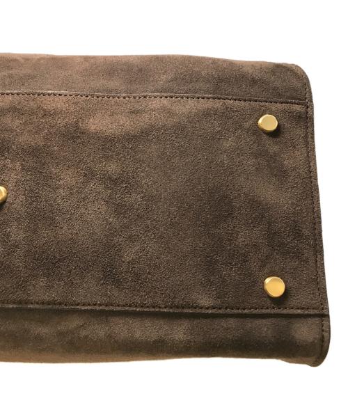 ELBORN（エルボルン）ELBORN (エルボルン) Momet Suede Tote Bag ブラウンの古着・服飾アイテム