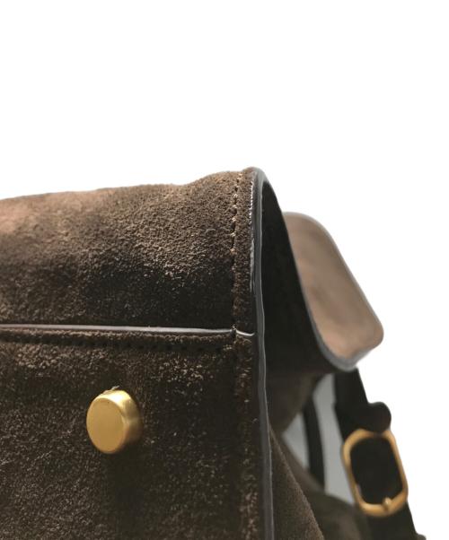 ELBORN（エルボルン）ELBORN (エルボルン) Momet Suede Tote Bag ブラウンの古着・服飾アイテム