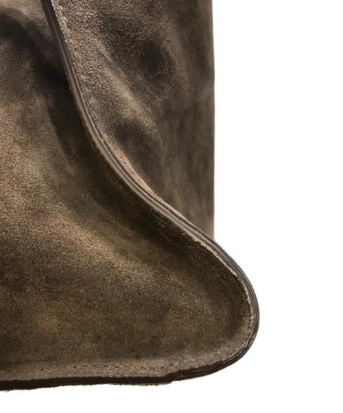 ELBORN（エルボルン）ELBORN (エルボルン) Momet Suede Tote Bag ブラウンの古着・服飾アイテム