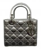 Christian Diorクリスチャン ディオール）の古着「マイレディーディオール カナージュ ハンドバッグ スモール」｜シルバー