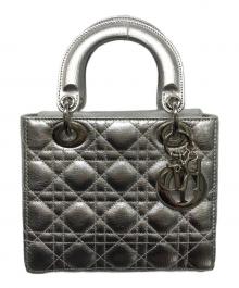 Christian Dior（クリスチャン ディオール）の古着「マイレディーディオール カナージュ ハンドバッグ スモール」｜シルバー