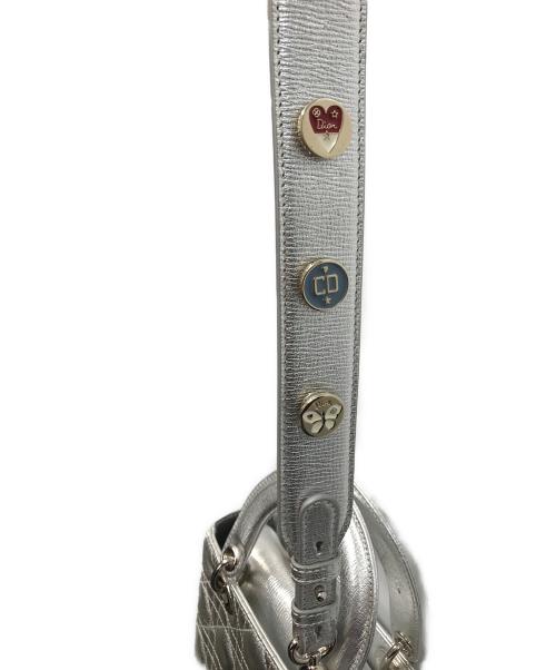 Christian Dior（クリスチャン ディオール）Christian Dior (クリスチャン ディオール) マイレディーディオール カナージュ ハンドバッグ スモール シルバーの古着・服飾アイテム