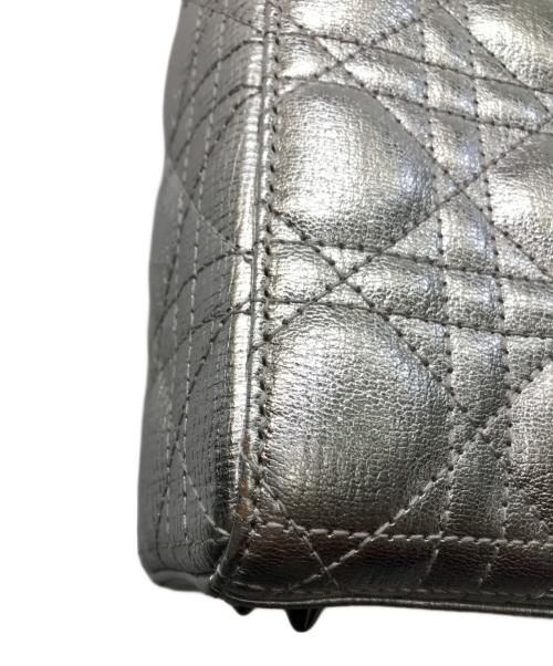 Christian Dior（クリスチャン ディオール）Christian Dior (クリスチャン ディオール) マイレディーディオール カナージュ ハンドバッグ スモール シルバーの古着・服飾アイテム