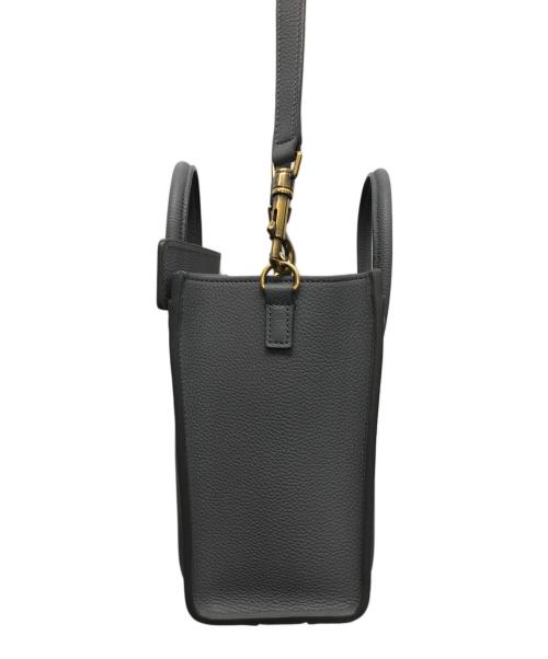 CELINE（セリーヌ）CELINE (セリーヌ) ラゲージ ナノショッパー ハンドバッグ ドラムカーフスキン グレーの古着・服飾アイテム