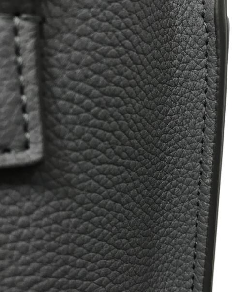 CELINE（セリーヌ）CELINE (セリーヌ) ラゲージ ナノショッパー ハンドバッグ ドラムカーフスキン グレーの古着・服飾アイテム