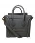 CELINE（セリーヌ）の古着「ラゲージ ナノショッパー ハンドバッグ ドラムカーフスキン」｜グレー