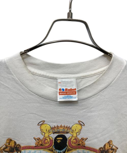 SAINT MICHAEL（セントマイケル）SAINT MICHAEL (セントマイケル) A BATHING APE (ア ベイシング エイプ) GENERATION BAPE SS TEE ホワイト サイズ:Ⅼの古着・服飾アイテム