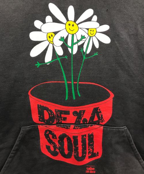 SAINT MICHAEL（セントマイケル）SAINT MICHAEL (セントマイケル) HOODIE DE LA SOUL ブラック サイズ:XLの古着・服飾アイテム