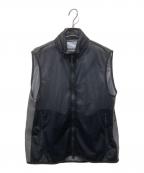 Marmot Capitalマーモット キャピタル）の古着「PERTEX FRONT MESH COMBI VEST」｜ブラック×グレー