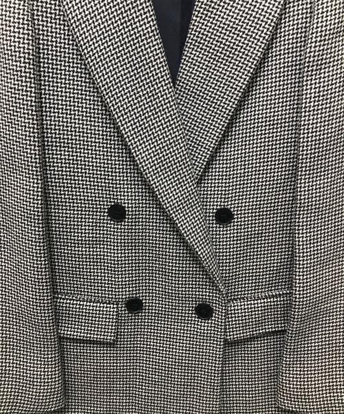 STELLA McCARTNEY（ステラマッカートニー）STELLA McCARTNEY (ステラマッカートニー) グレンチェックダブルブレスト ウールジャケット グレー サイズ:36の古着・服飾アイテム