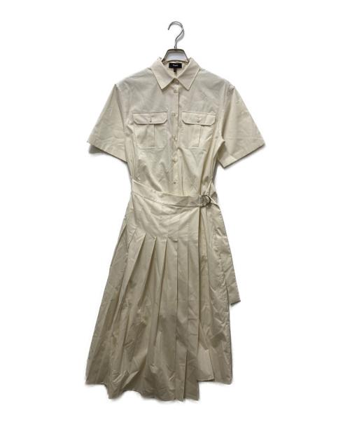 theory（セオリー）theory (セオリー) ドッキングワンピース ホワイトの古着・服飾アイテム
