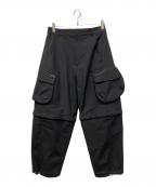 san san gearサンサンギア）の古着「2WAY POCKET PANTS」｜ブラック