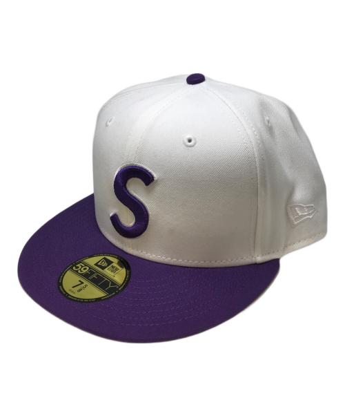 SUPREME（シュプリーム）Supreme (シュプリーム) New Era (ニューエラ) Supreme Reaper S Logo Cap ホワイト×パープル 未使用品の古着・服飾アイテム