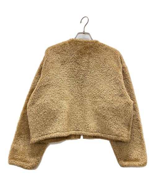 MACPHEE（マカフィー）MACPHEE (マカフィー) LONG POODLE リバーシブルブルゾン ベージュ サイズ:36の古着・服飾アイテム
