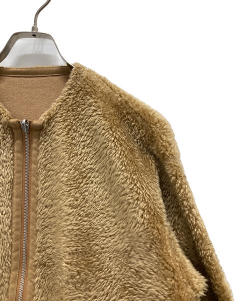 MACPHEE（マカフィー）MACPHEE (マカフィー) LONG POODLE リバーシブルブルゾン ベージュ サイズ:36の古着・服飾アイテム