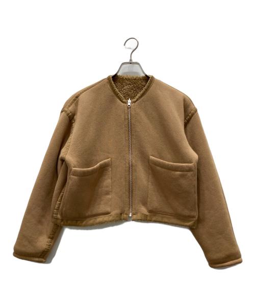 MACPHEE（マカフィー）MACPHEE (マカフィー) LONG POODLE リバーシブルブルゾン ベージュ サイズ:36の古着・服飾アイテム