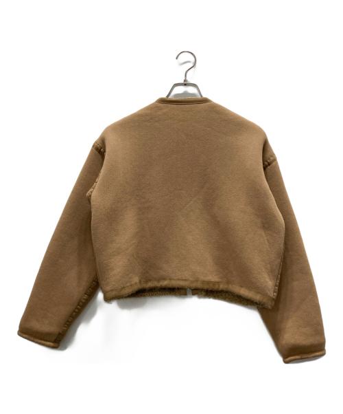 MACPHEE（マカフィー）MACPHEE (マカフィー) LONG POODLE リバーシブルブルゾン ベージュ サイズ:36の古着・服飾アイテム