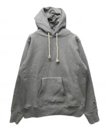 Champion（チャンピオン）の古着「フーデッドスウェットシャツ」｜グレー