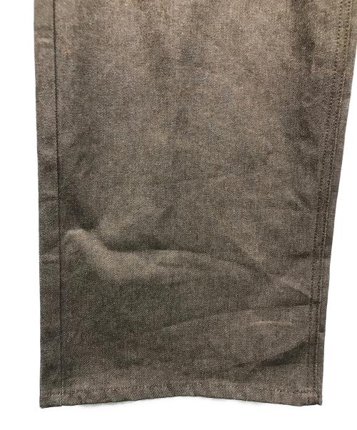 BADWAY（バッドウェイ）BADWAY (バッドウェイ) Leopard straight denim pants ブラウン サイズ:Lの古着・服飾アイテム