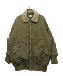 FUMIE=TANAKA（フミエタナカ）の古着「襟ボアダウンジャケット」｜カーキ