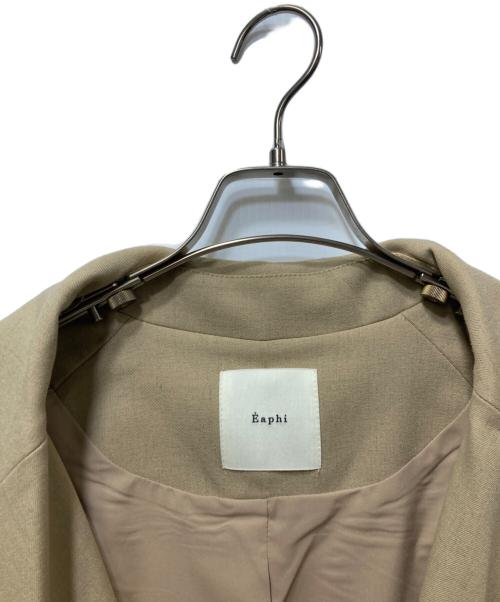 Eaphi（エフィ）EAPHI (エフィ) ASYMMETRY CAPE TRENCH COAT ベージュ サイズ:Sの古着・服飾アイテム
