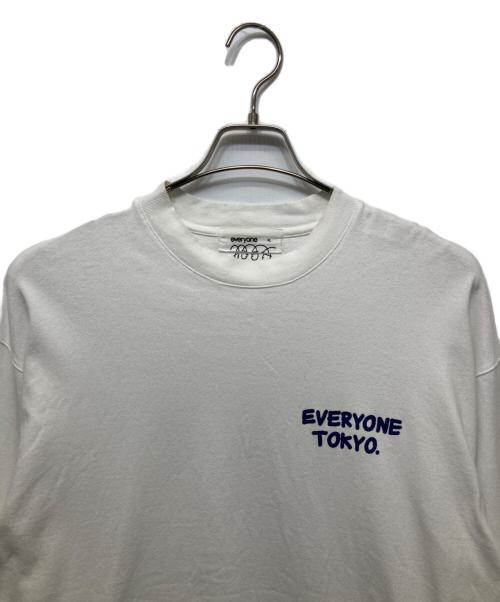everyone（エブリワン）everyone (エブリワン) ロングスリーブカットソー ホワイト サイズ:XLの古着・服飾アイテム