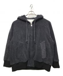 OVERCOAT（オーバーコート）の古着「HOODED BLOUSON IN COTTON CORDUROY」｜ネイビー