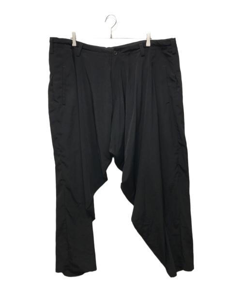 Yohji Yamamoto pour homme（ヨウジヤマモト プールオム）Yohji Yamamoto pour homme (ヨウジヤマモト プールオム) トリアセテートドレープロングパンツ ブラック サイズ:SIZE 3の古着・服飾アイテム