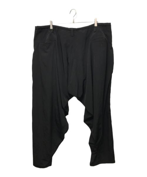 Yohji Yamamoto pour homme（ヨウジヤマモト プールオム）Yohji Yamamoto pour homme (ヨウジヤマモト プールオム) トリアセテートドレープロングパンツ ブラック サイズ:SIZE 3の古着・服飾アイテム